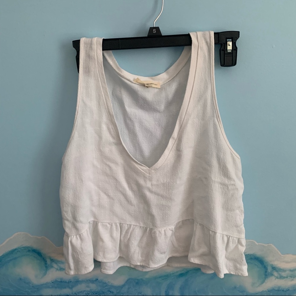 White V-Neck